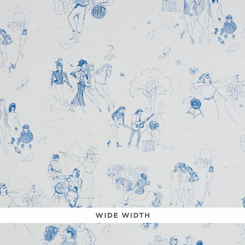 Schumacher Toile De Femmes Wallpaper