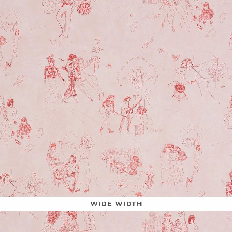 Schumacher Toile De Femmes Wallpaper