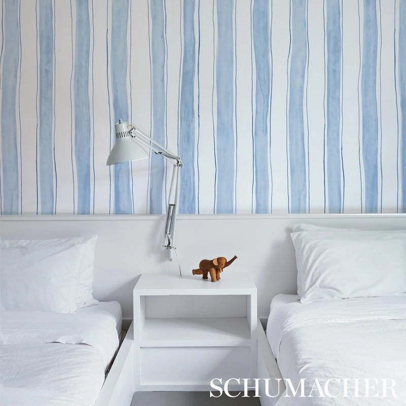 Schumacher Tracing Stripes Wallpaper 