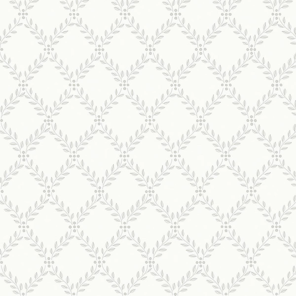 Schumacher Trellis Leaves Wallpaper