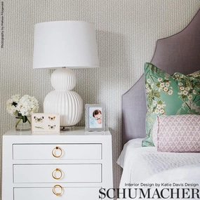 Schumacher Twig Stripe Wallpaper 
