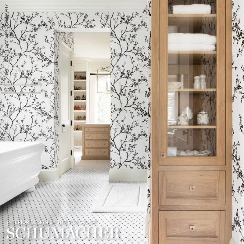 Schumacher Twiggy Paperweave Wallpaper 