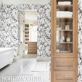 Schumacher Twiggy Paperweave Wallpaper 