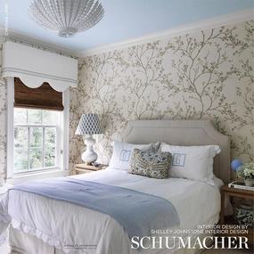 Schumacher Twiggy Sisal Wallpaper 