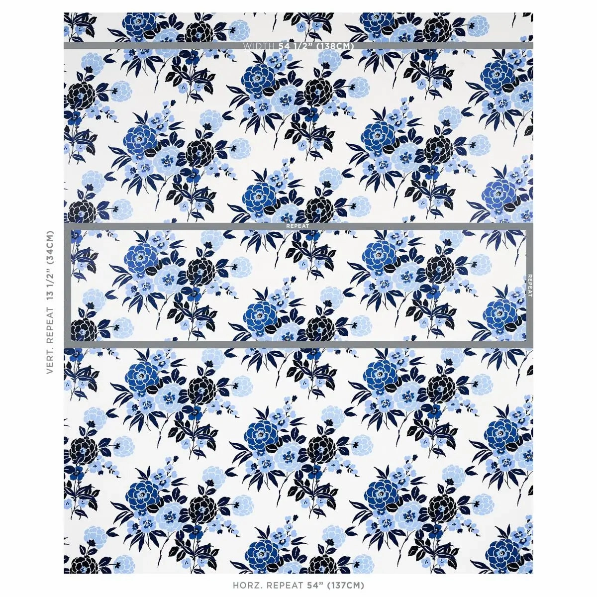 Schumacher Valentina Floral Wallpaper