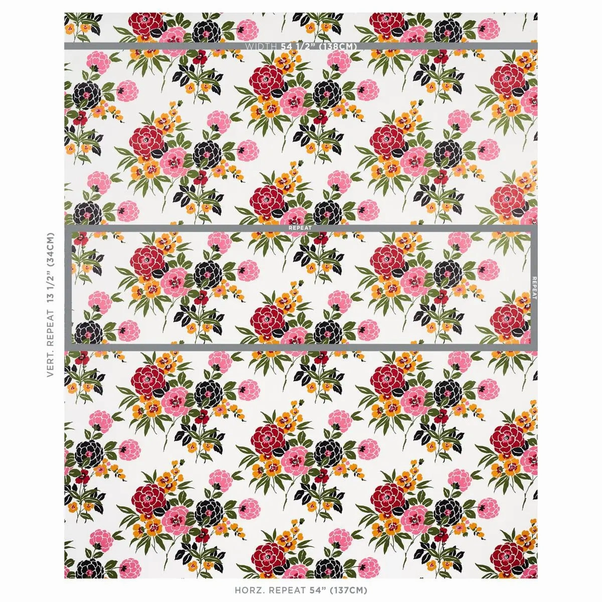 Schumacher Valentina Floral Wallpaper