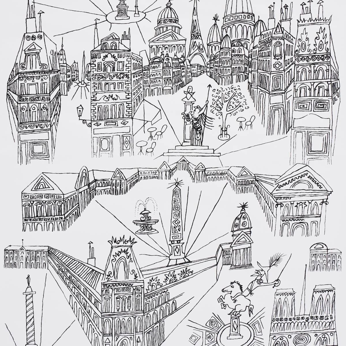Schumacher Views Of Paris Wallpaper 