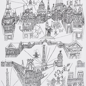 Schumacher Views Of Paris Wallpaper 