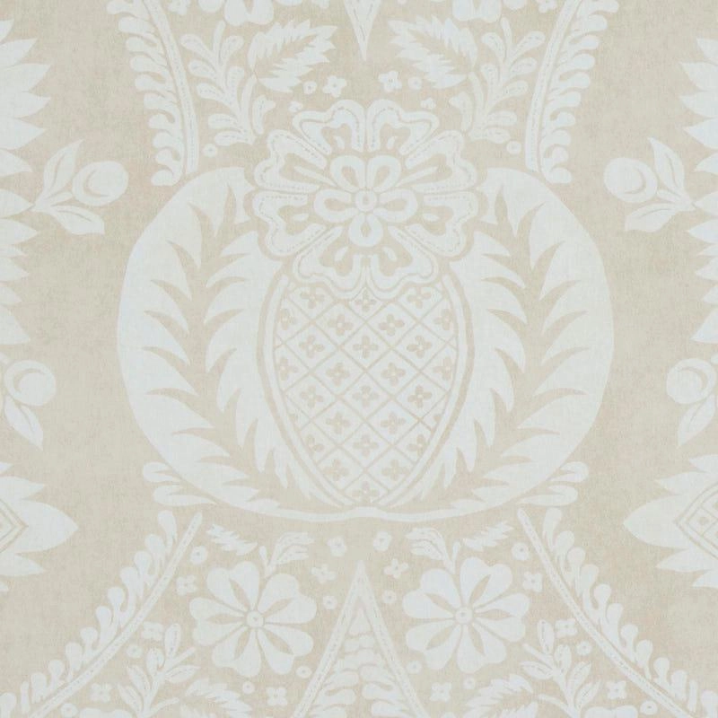 Schumacher Villandry Damask Print Wallpaper