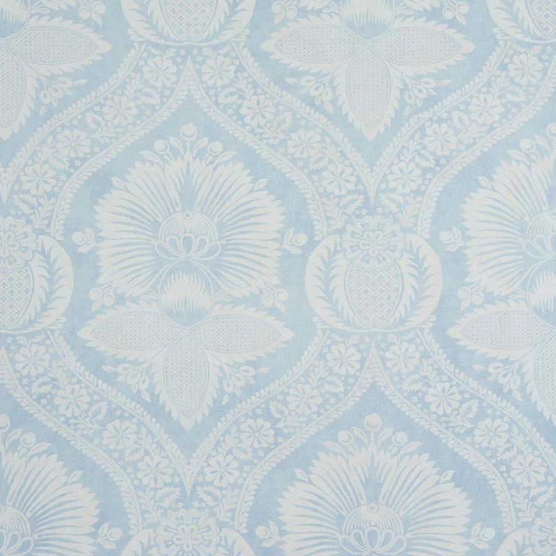 Schumacher Villandry Damask Print Wallpaper