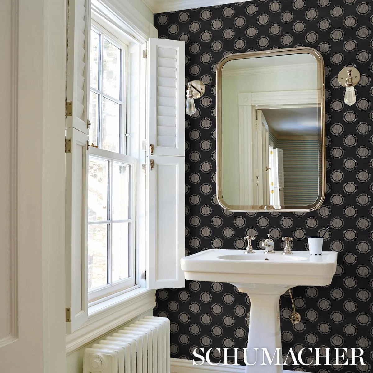 Schumacher Watermark Wallpaper 