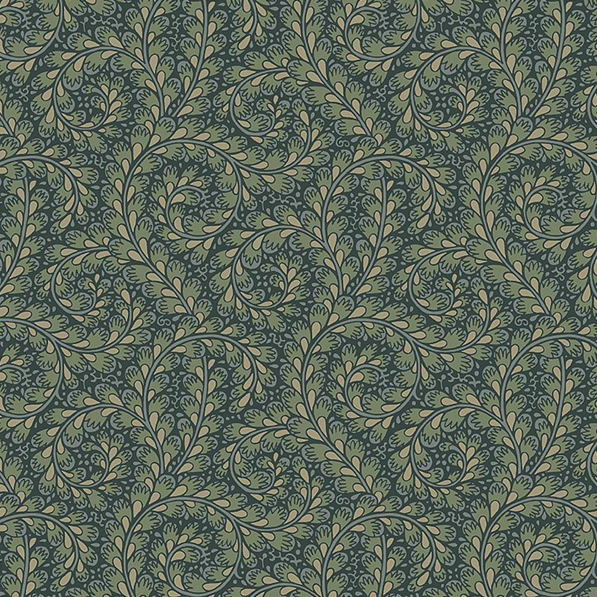 Schumacher Wild Ferns Print Wallpaper