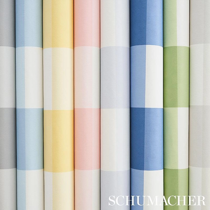 Schumacher Willa Check Large Wallpaper