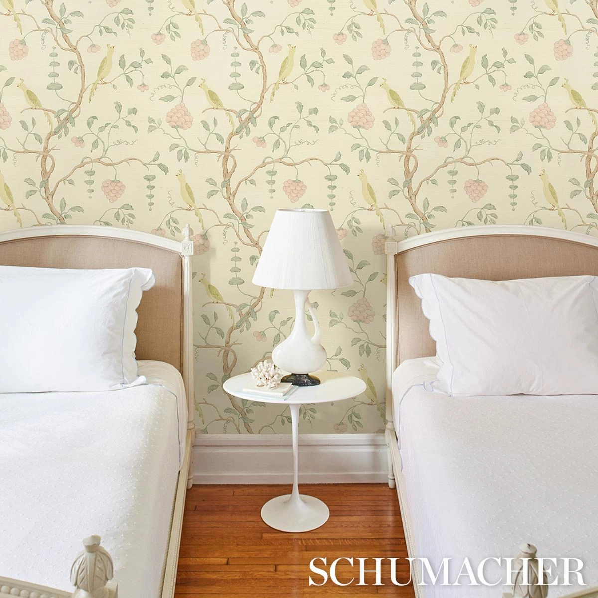 Schumacher Wisteria Sisal Wallpaper 