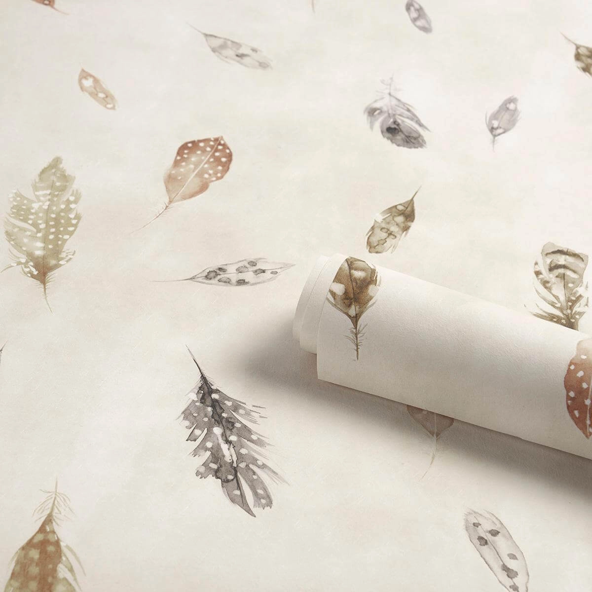 Schumacher Woodland Feathers Wallpaper