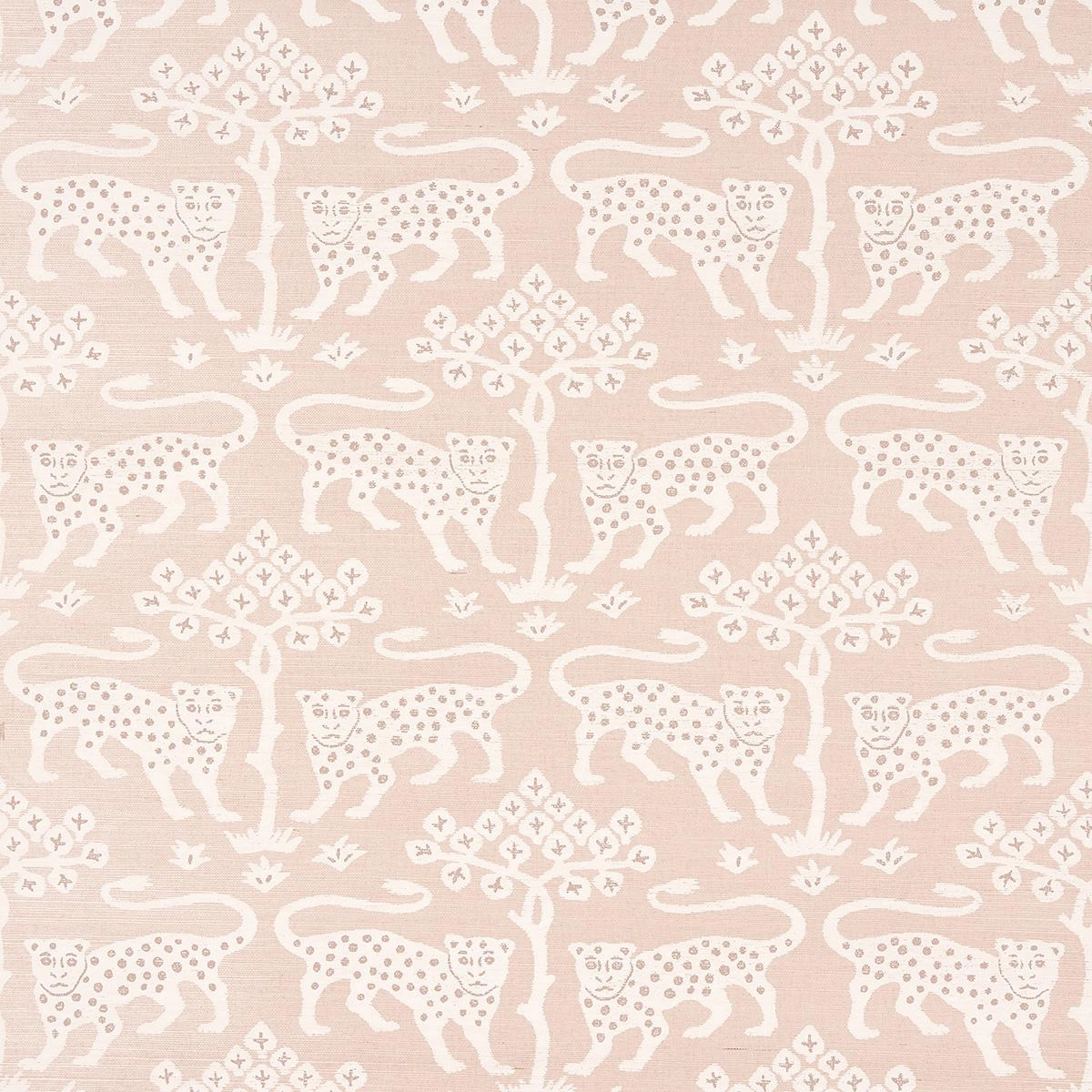 Schumacher Woodland Leopard Sisal Wallpaper