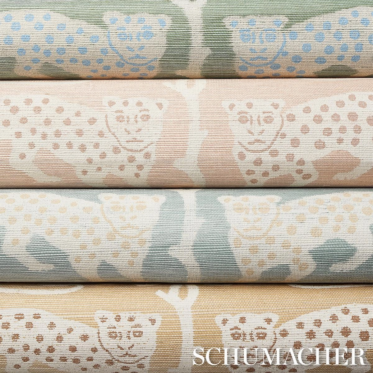 Schumacher Woodland Leopard Sisal Wallpaper