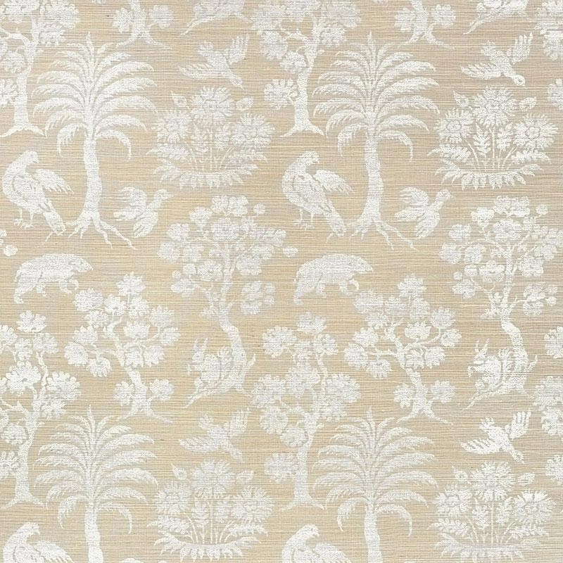 Schumacher Woodland Silhouette Sisal Wallpaper