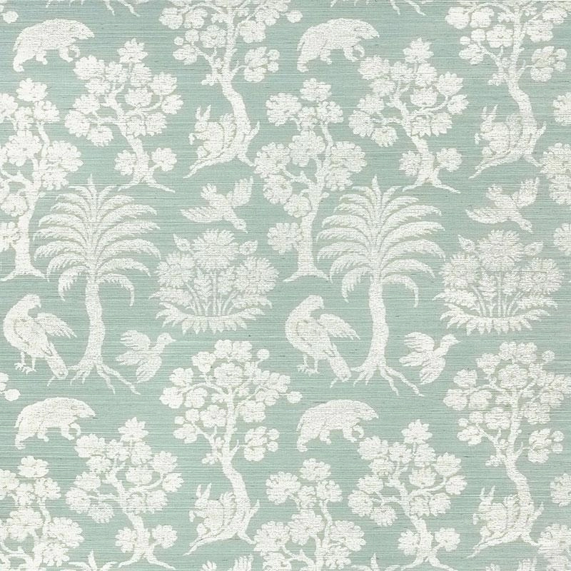 Schumacher Woodland Silhouette Sisal Wallpaper