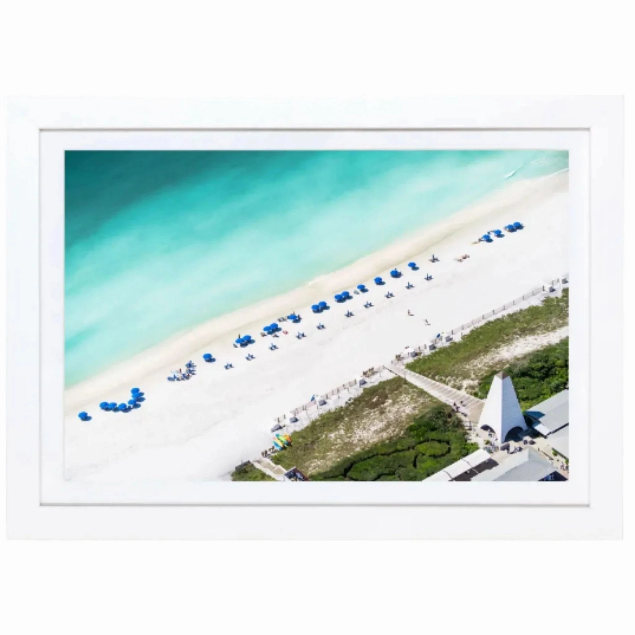 Seaside Beach, 30A Mini Framed Print by Gray Malin