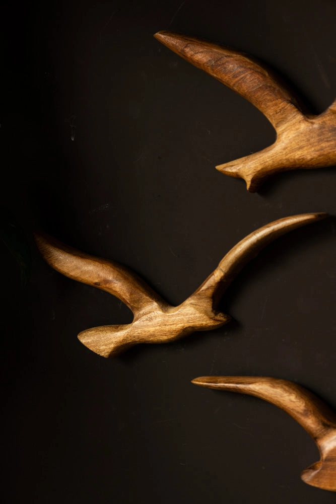 Set of 3 Birds Wall Ornament