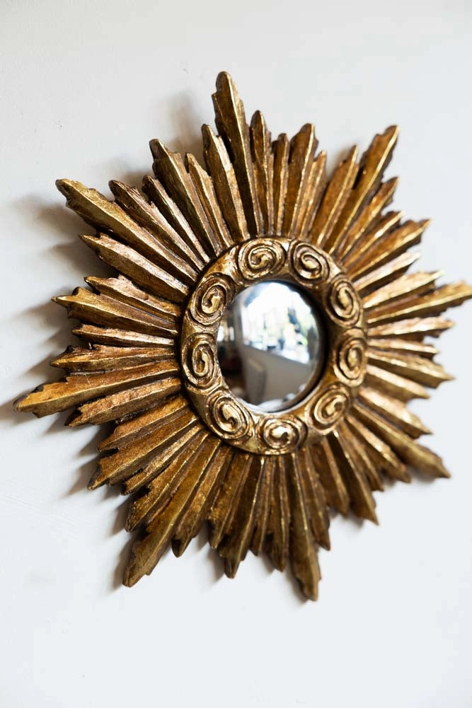 Set Of 9 Assorted Ornate Gold Framed Mirrors
