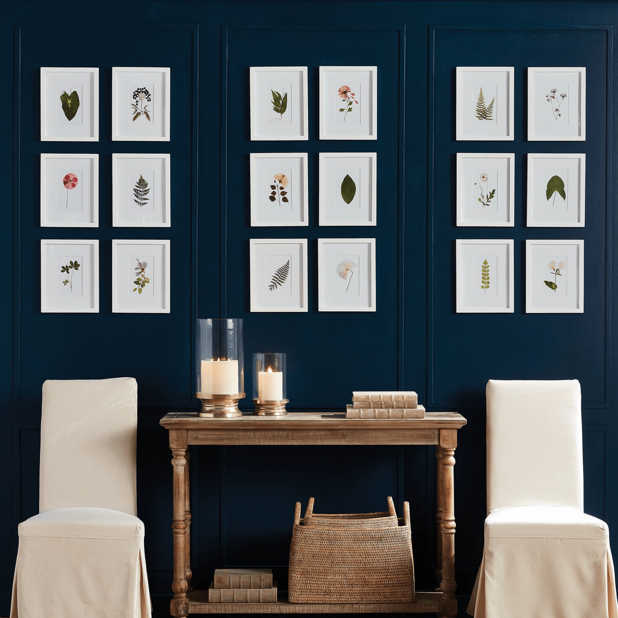 Set of 9 Mountain Flower Petite Framed Prints