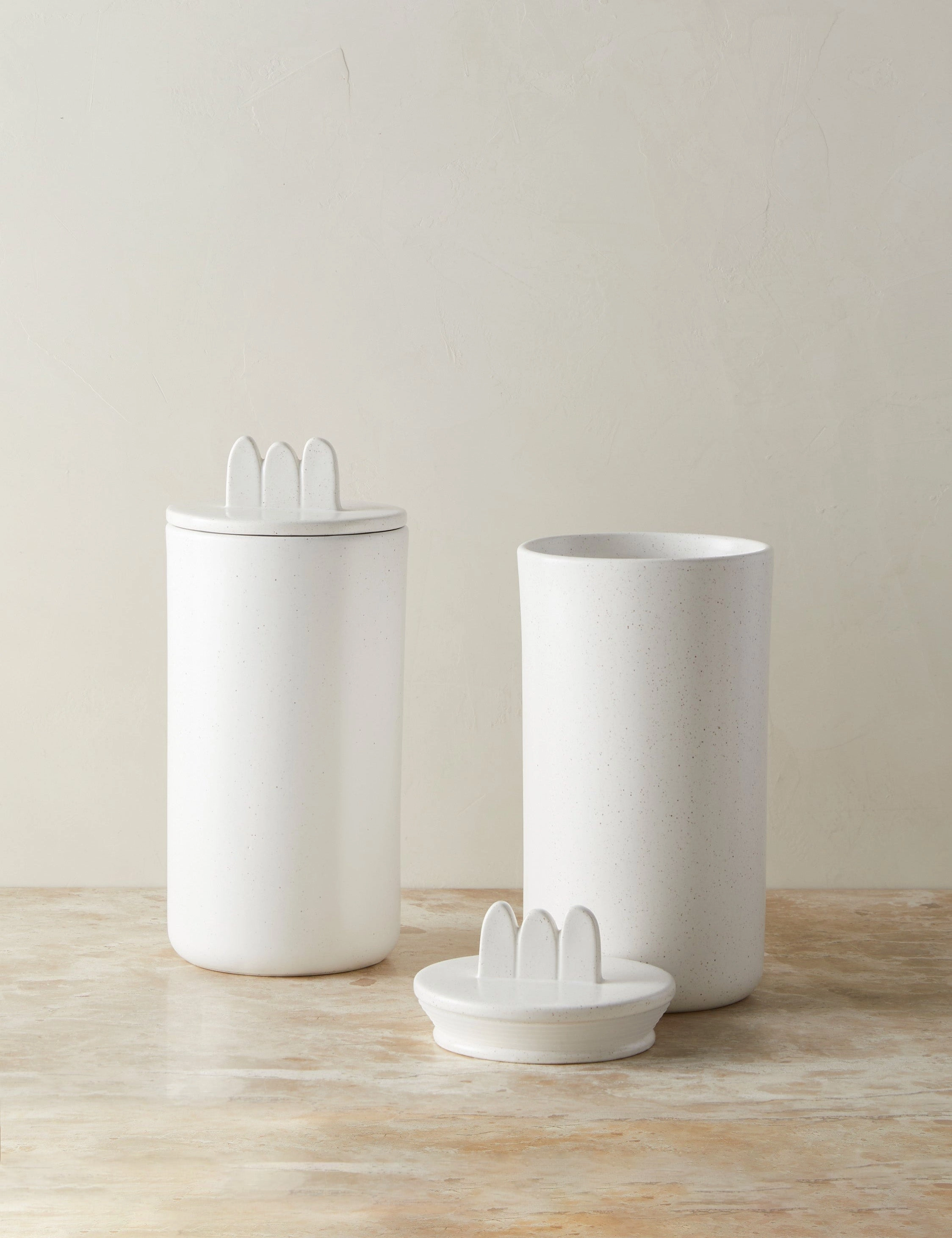 Shapeshifter Ceramic Canister (Set of 2) by Sarah Sherman Samuel