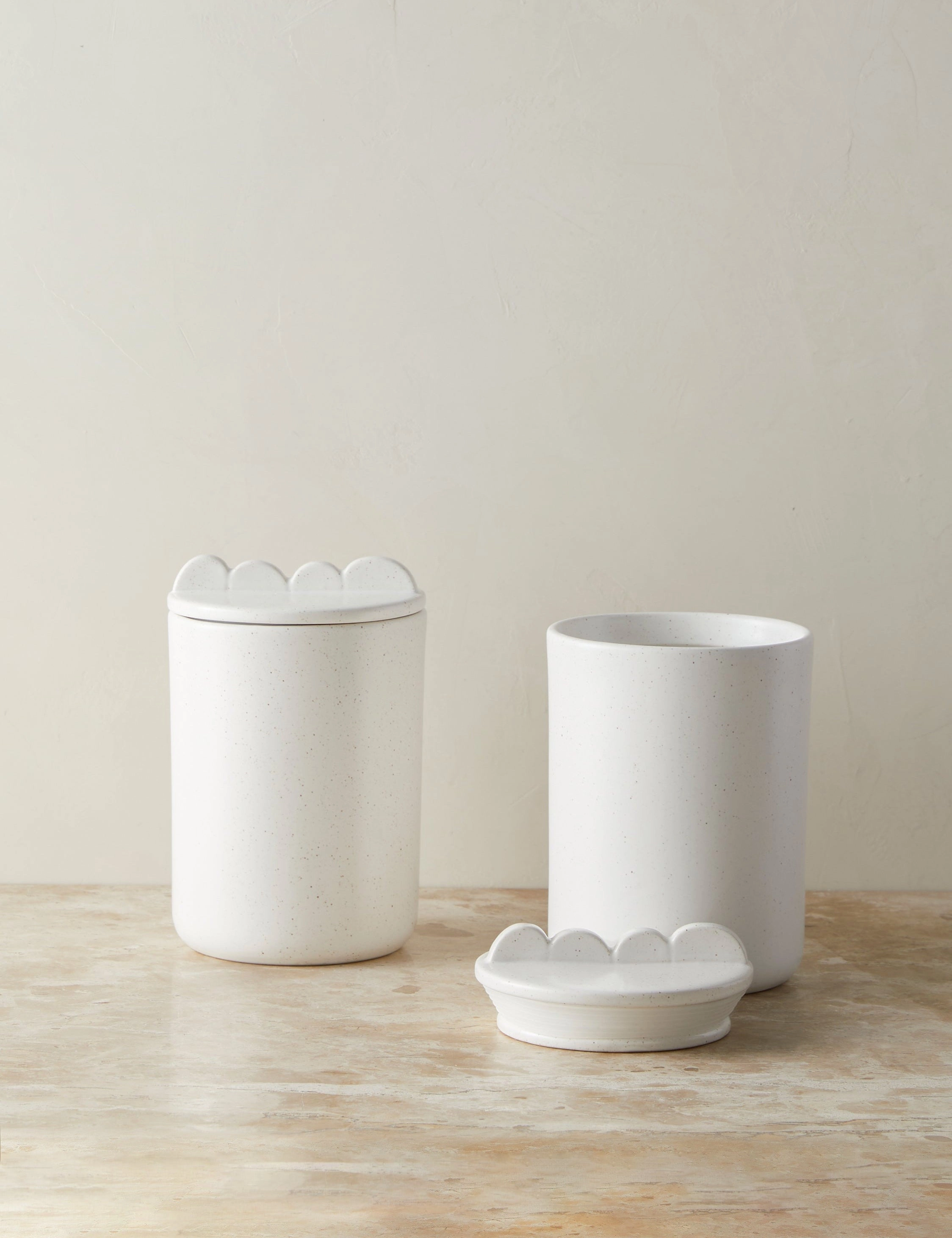 Shapeshifter Ceramic Canister (Set of 2) by Sarah Sherman Samuel 