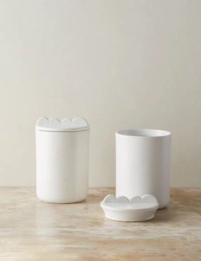 Shapeshifter Ceramic Canister (Set of 2) by Sarah Sherman Samuel 