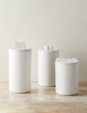 Shapeshifter Ceramic Canister (Set of 3) by Sarah Sherman Samuel 