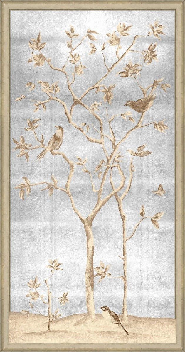 Shimmering Chinoiserie 1 Framed Wall Art 