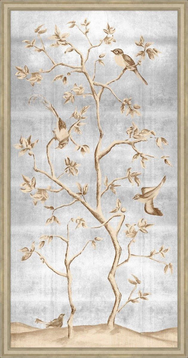 Shimmering Chinoiserie 2 Framed Wall Art 