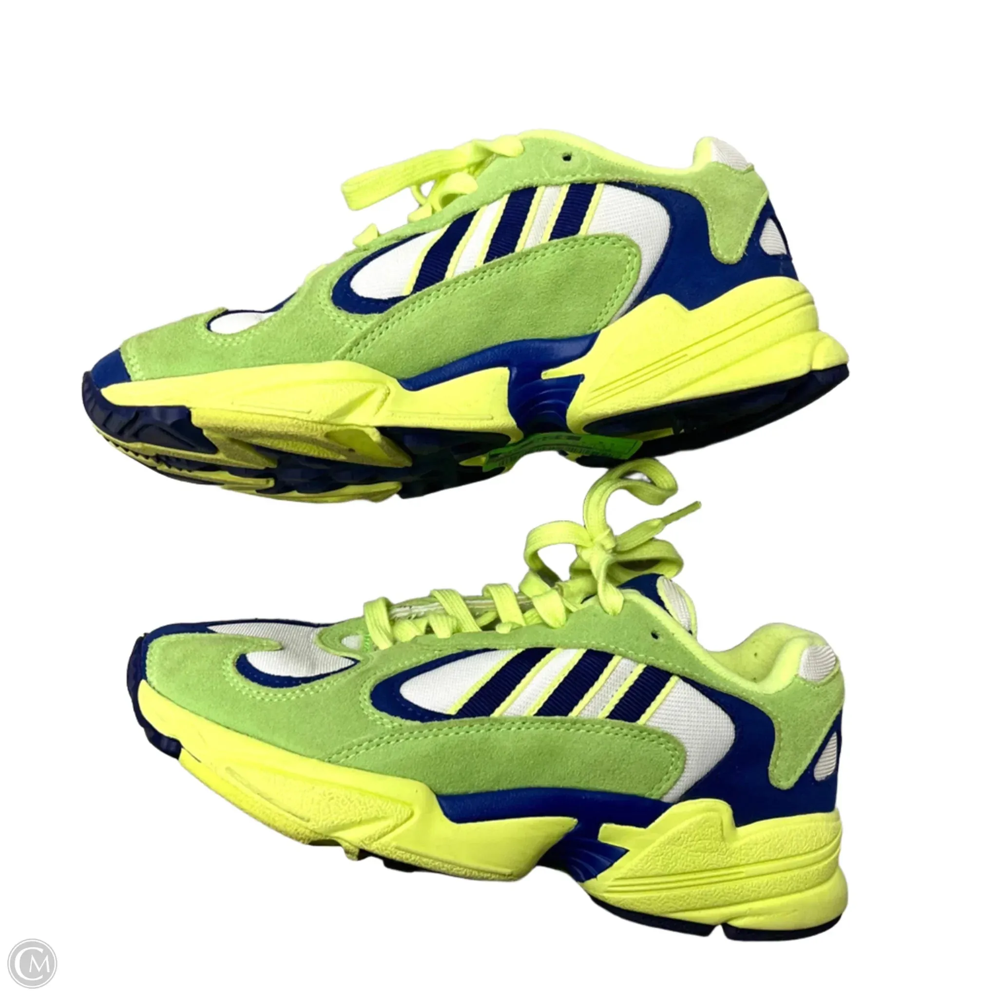 Shoes Athletic By Adidas In Blue & Yellow, Size: 6.5 adidas
