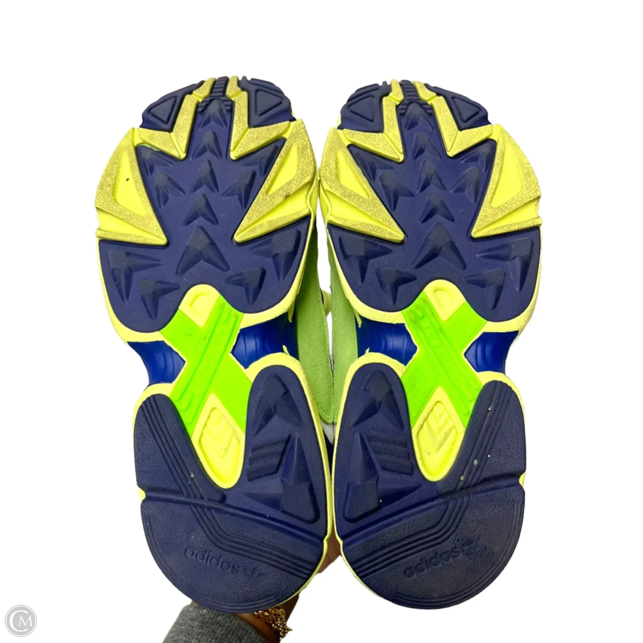 Shoes Athletic By Adidas In Blue & Yellow, Size: 6.5 adidas