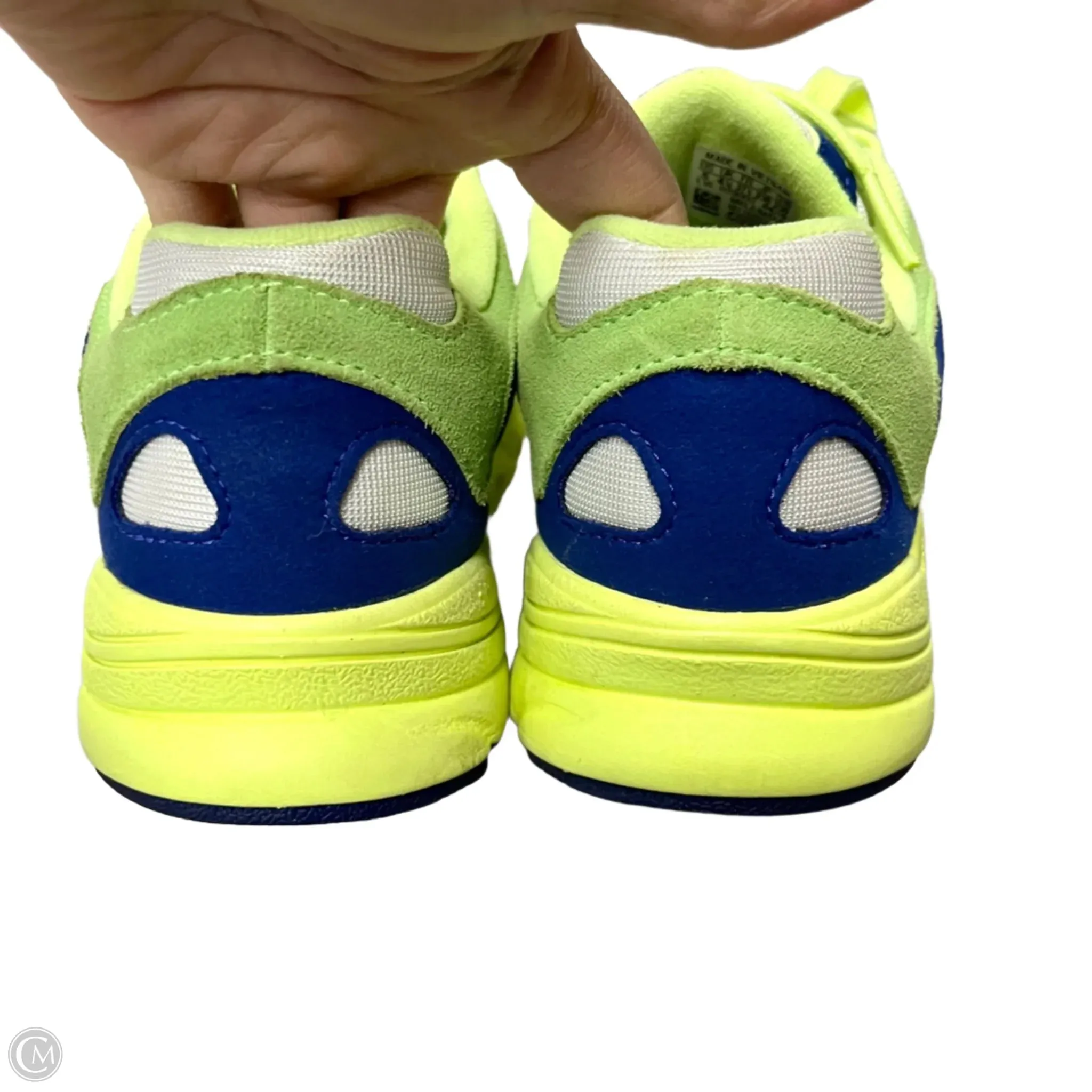 Shoes Athletic By Adidas In Blue & Yellow, Size: 6.5 adidas