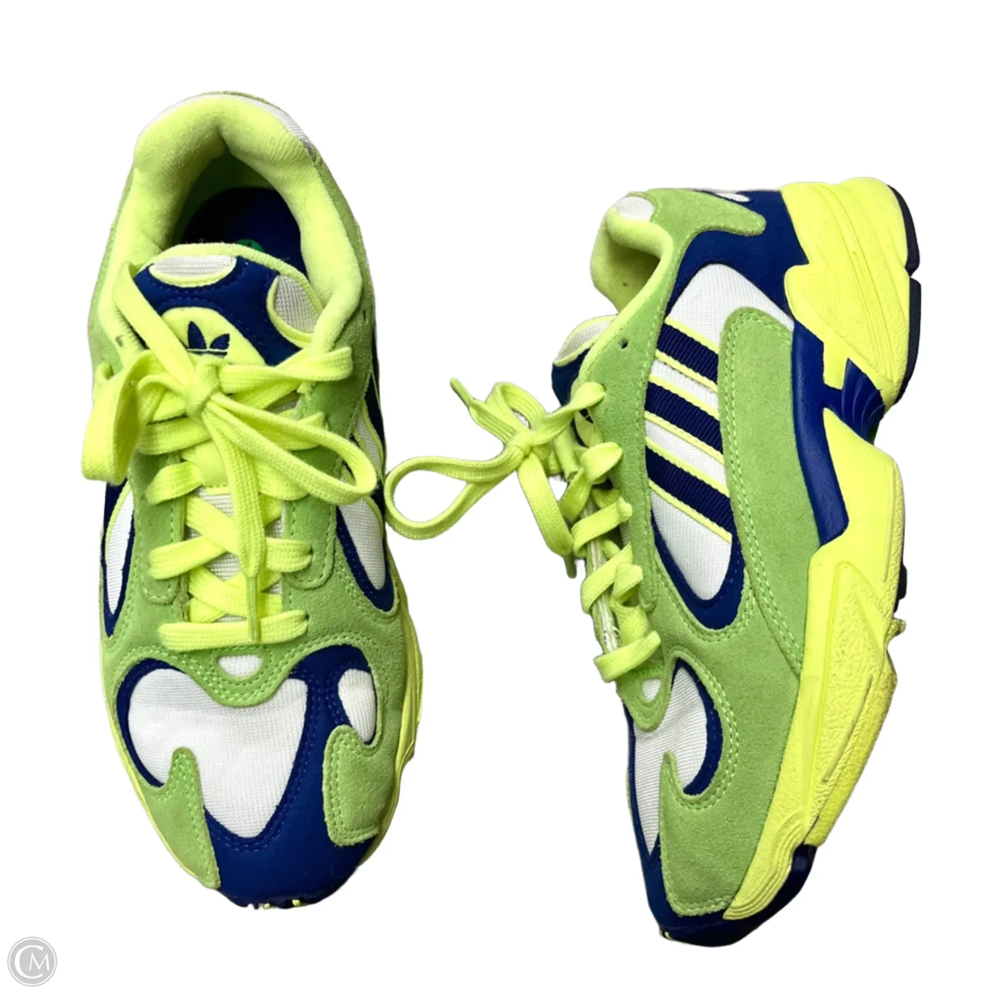 Shoes Athletic By Adidas In Blue & Yellow, Size: 6.5 adidas