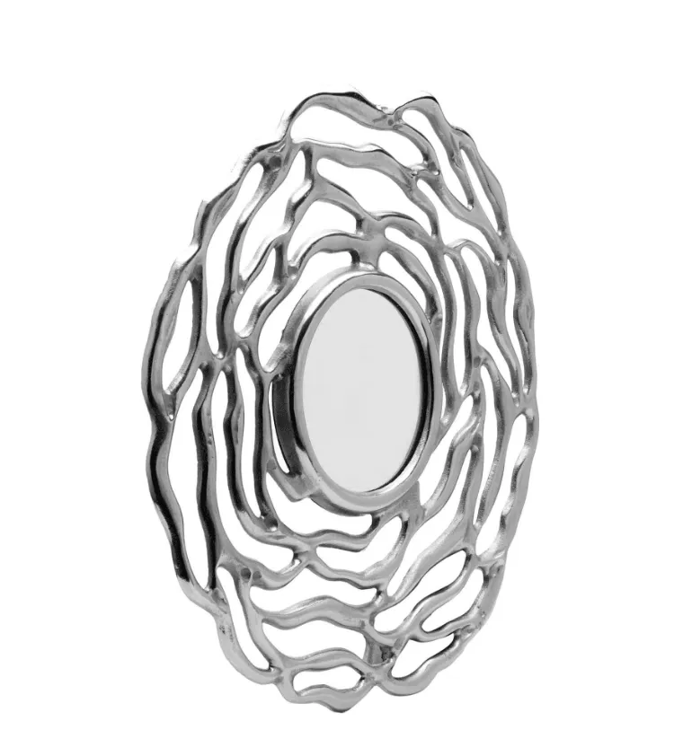 Silver Aluminium Katz Decorative Mirror,