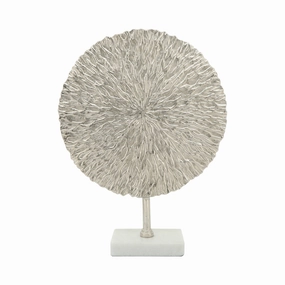 Silver Disk on Stand 
