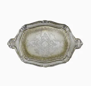 Small Antique Florentino Wooden Tray 