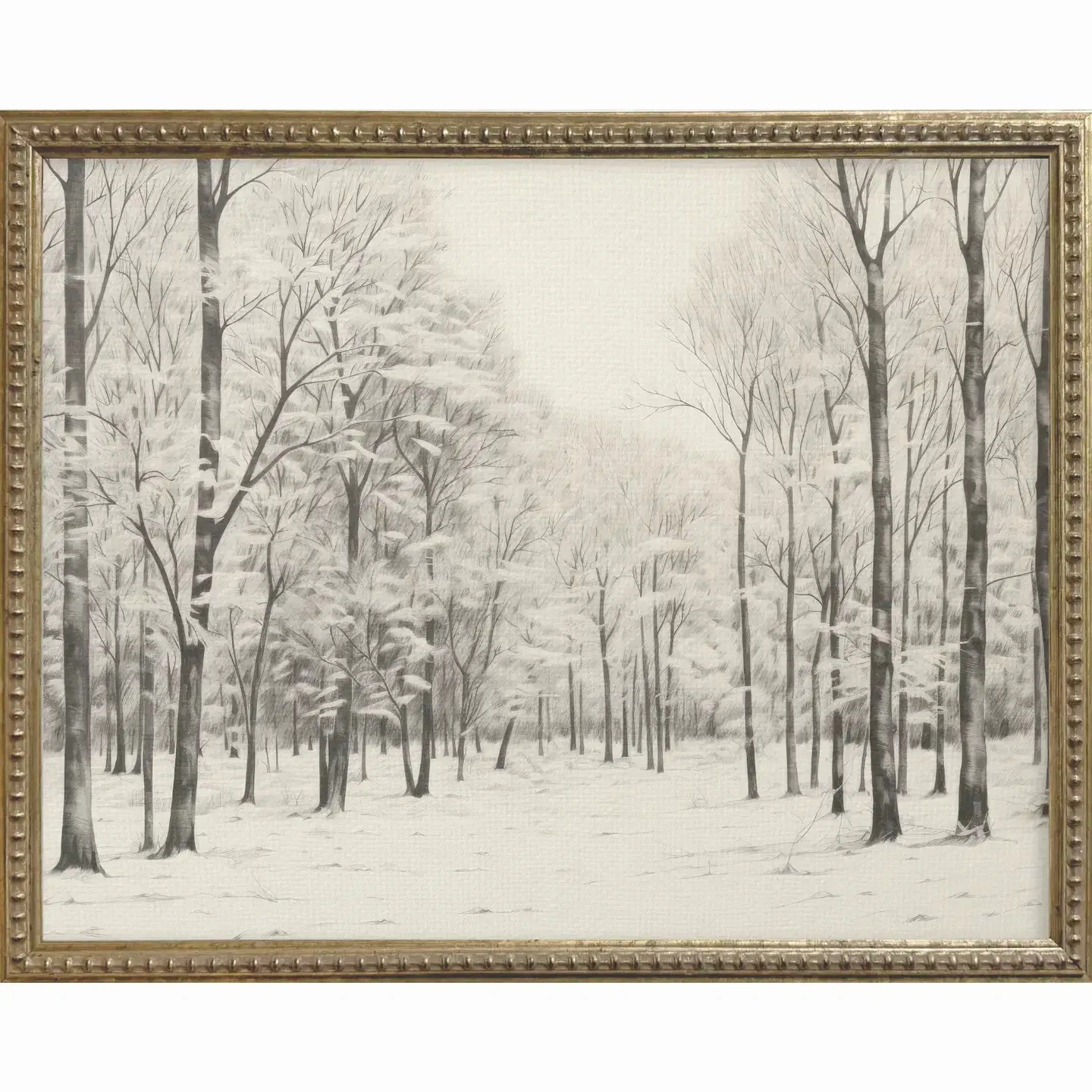 Snowy Trees Gallery Framed Art 