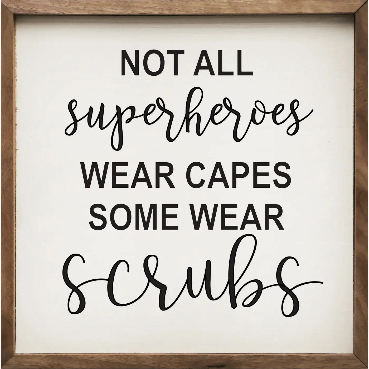 So Some Wear Scrubs Wood Framed Print 