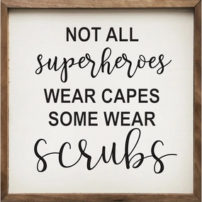 So Some Wear Scrubs Wood Framed Print 