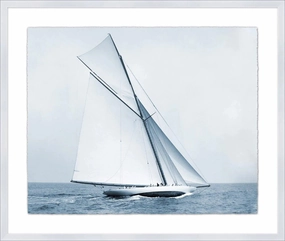 Soft Blue Sails 2 Framed Wall Art 
