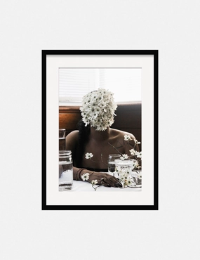 Southern Woman in White Dogwoods Photography Print by Ashley Johnson 
