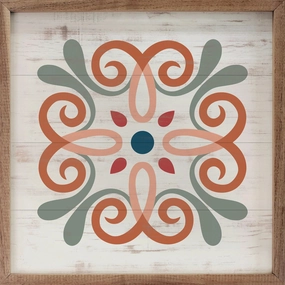 Spanish Quilt 2 Wood Framed Print 