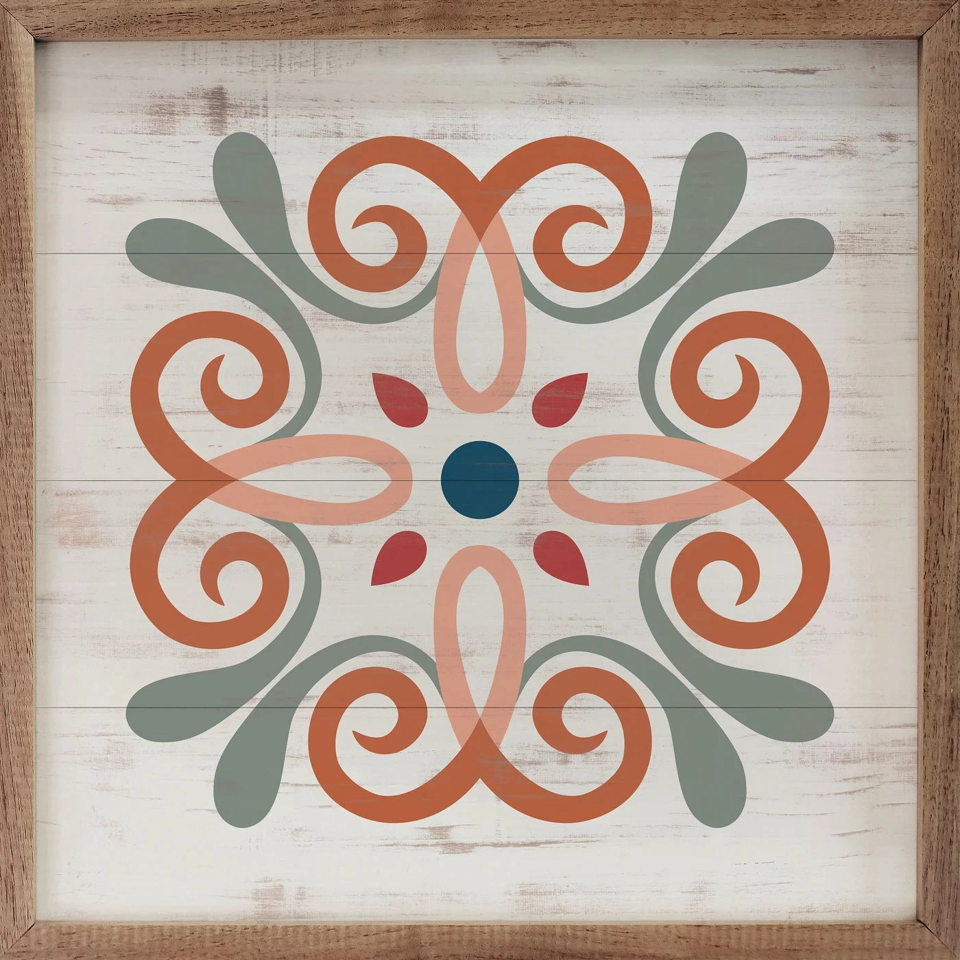 Spanish Quilt 2 Wood Framed Print 