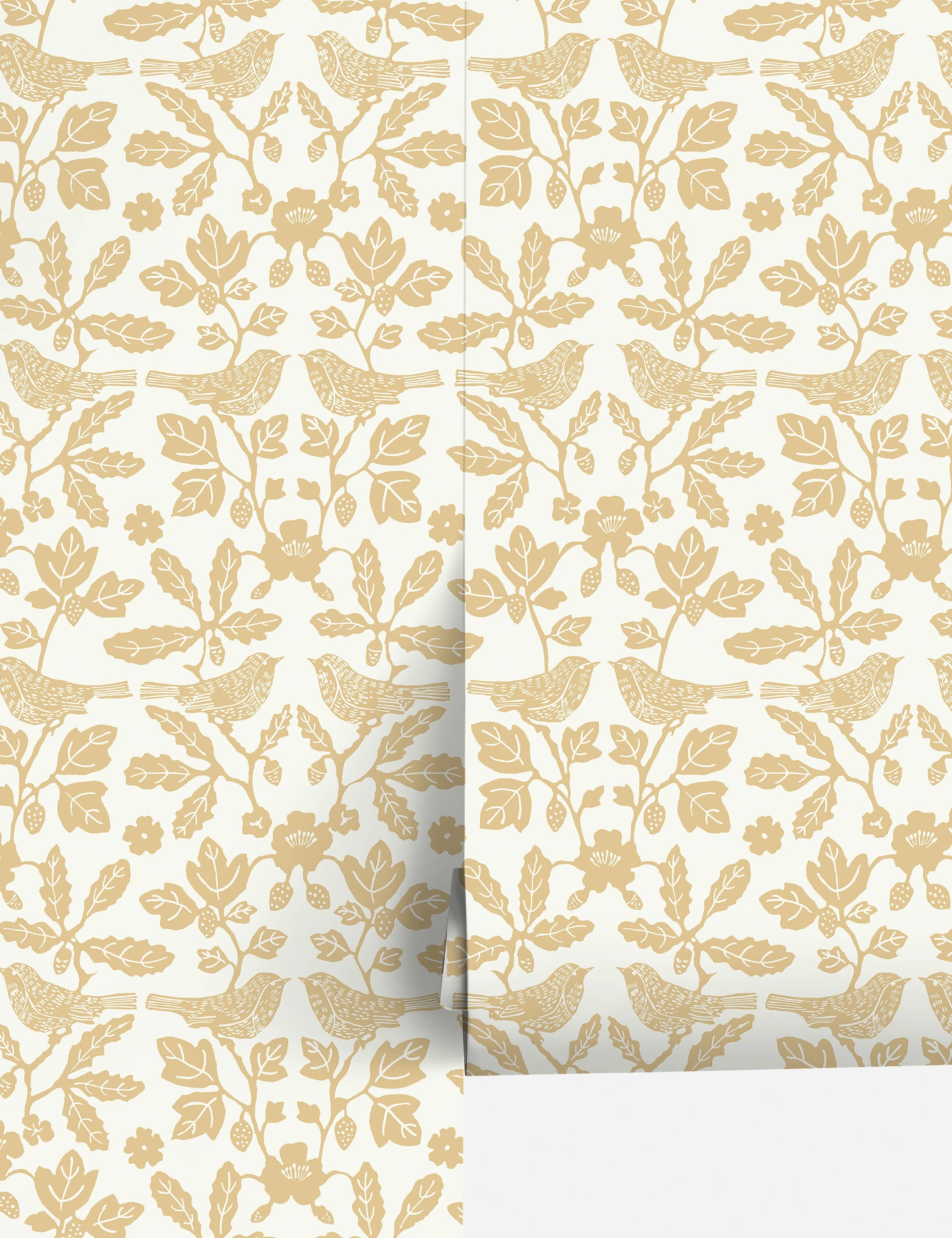 Sparrow and Oak Peel   Stick Wallpaper by Erin & Ben Co. 