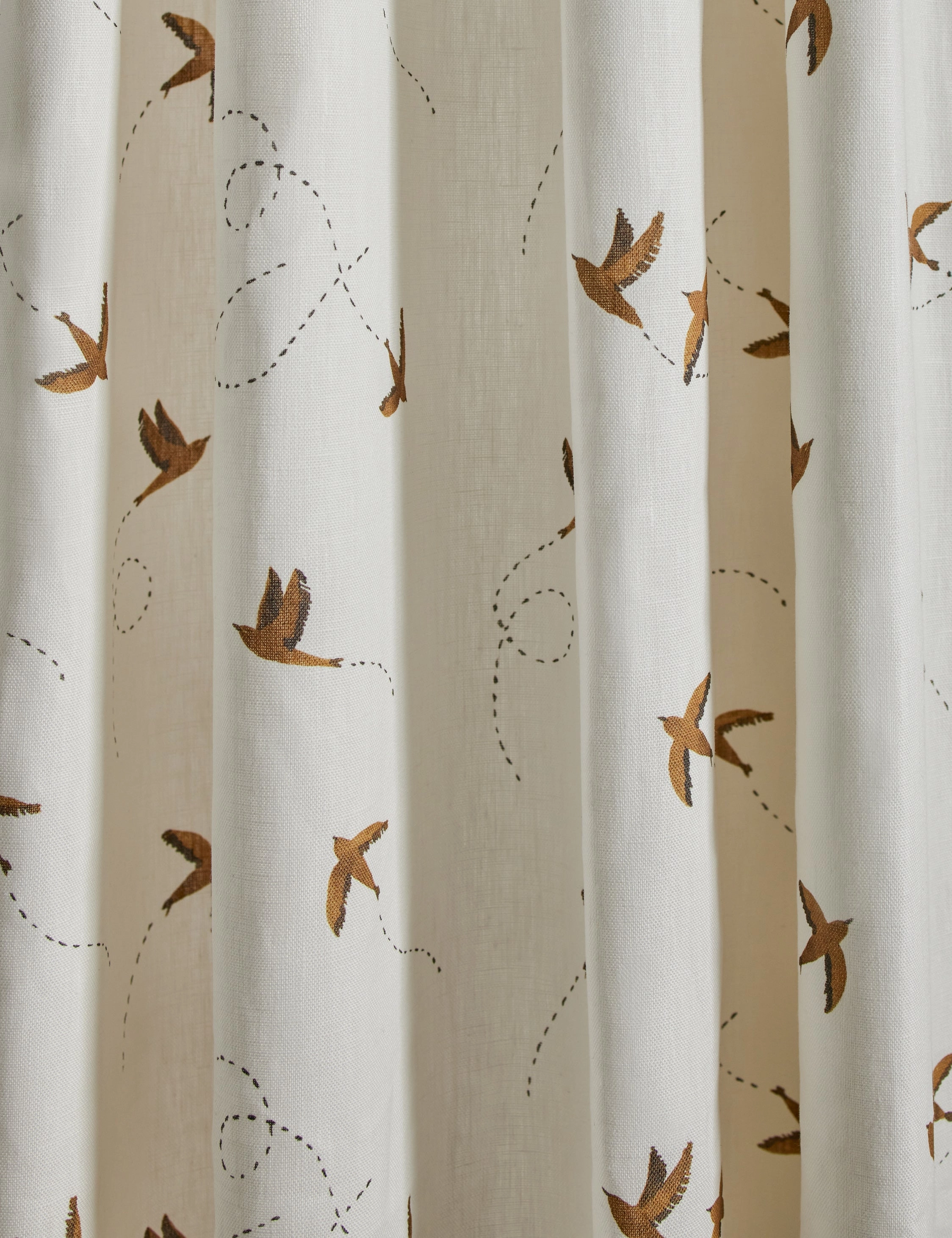 Sparrow Linen Curtain Panel by Rylee   Cru