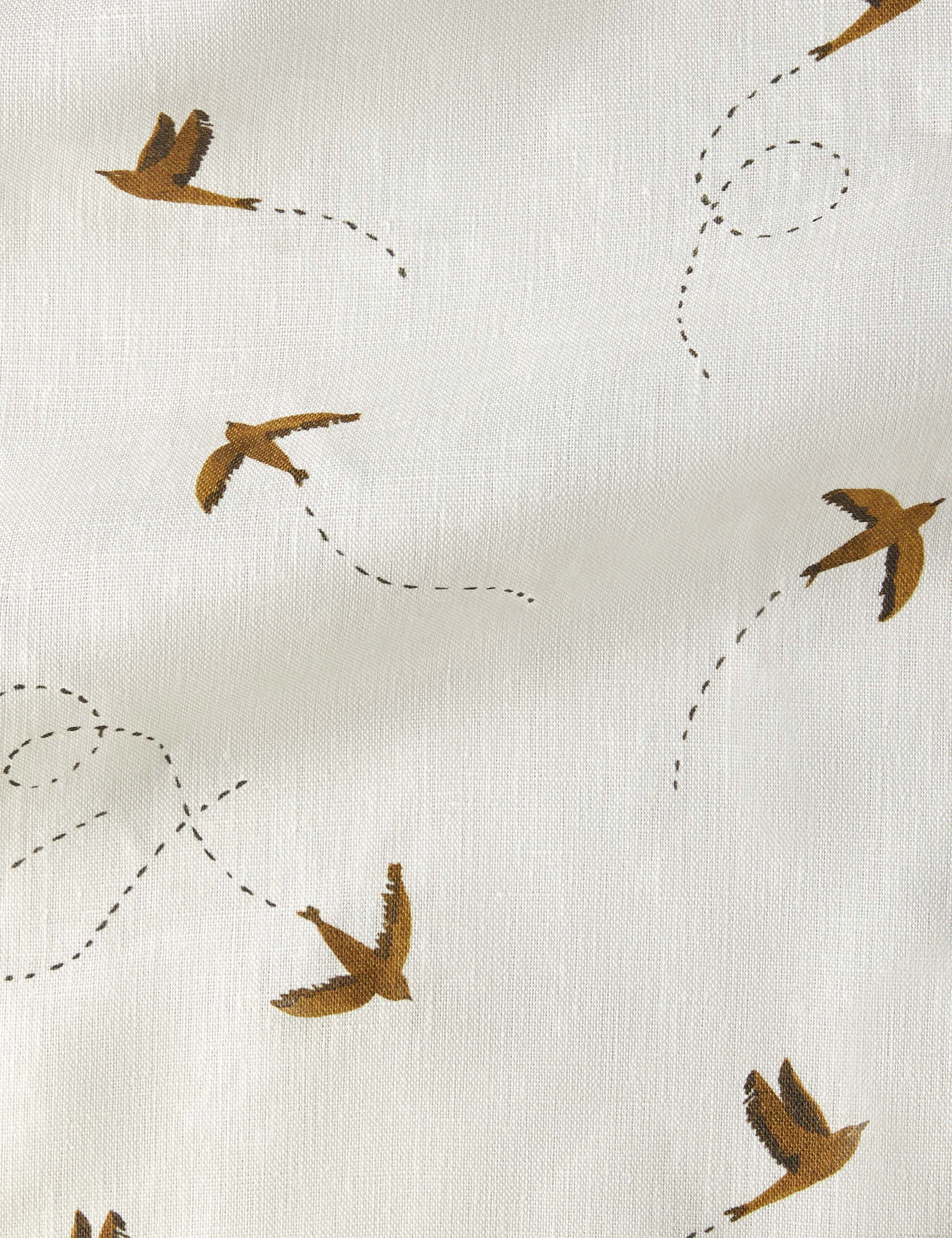 Sparrow Linen Fabric by Rylee   Cru
